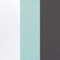 Baby Trend white, teal, and grey fashion fabric color