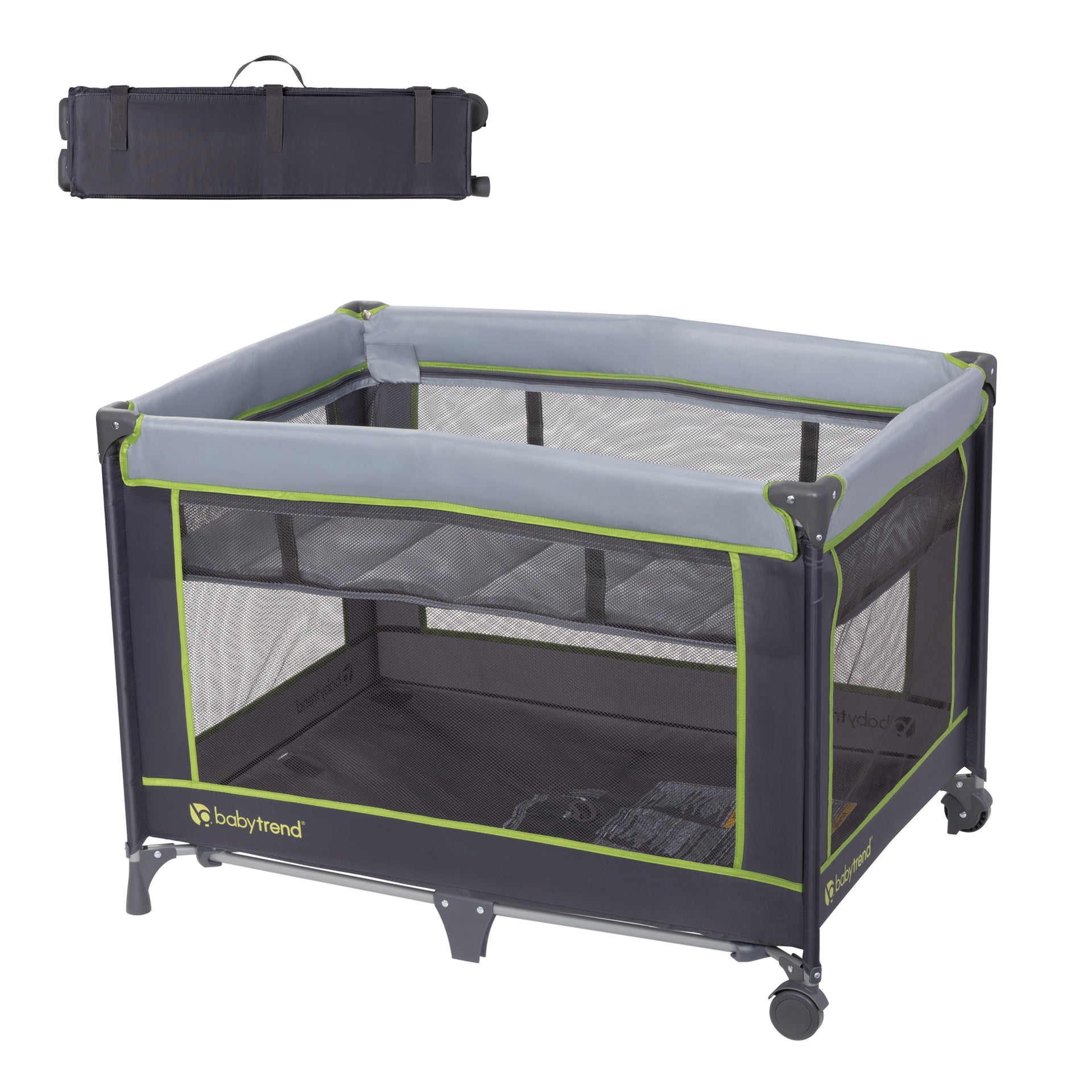 Baby Trend Portable Playard with Bassinet (Mini Playpen)