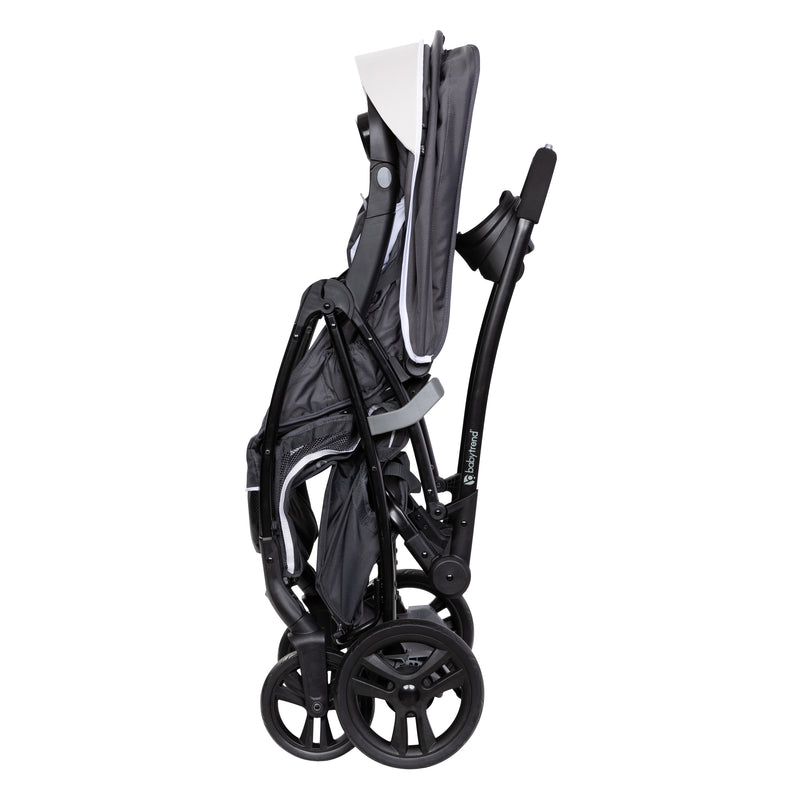 Baby Trend Sit N Stand 5-in-1 Shopper Stroller is folded