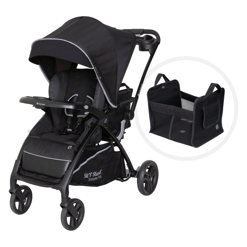 Baby Trend Sit N’ Stand 5-in-1 Shopper Plus Stroller in black