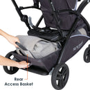 Load image into gallery viewer, Baby Trend Sit N Stand 5-in-1 Shopper Stroller large storage basket with rear access