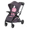 Baby Trend Sit N' Stand 2.0 stroller for two in pink and grey colors