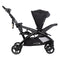 Baby Trend Sit N' Stand Double 2.0 Stroller with front seat and using a rear seat as a stand on platform or jump seat