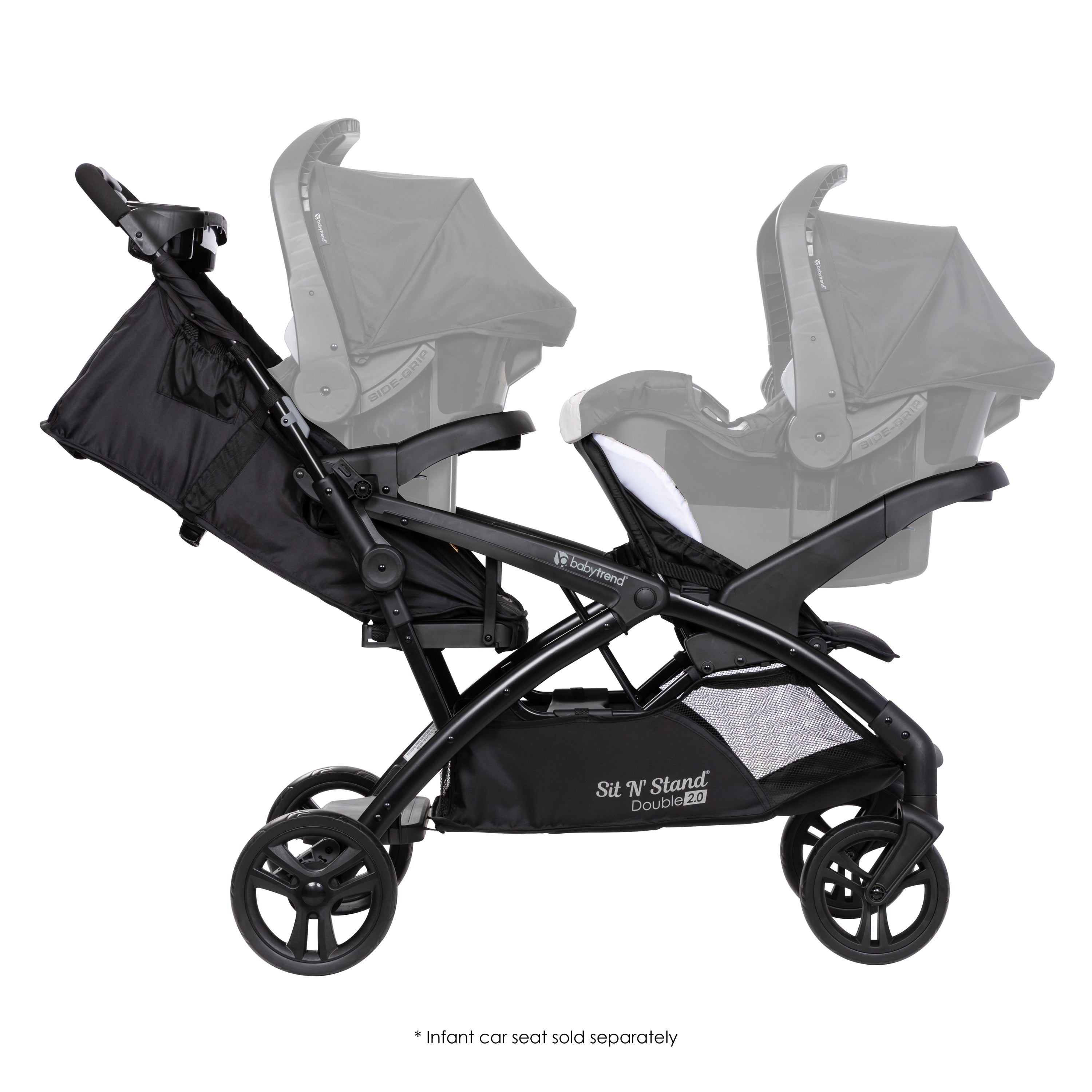  Toddler Stroller for Twins Side by Side, Detachable 2