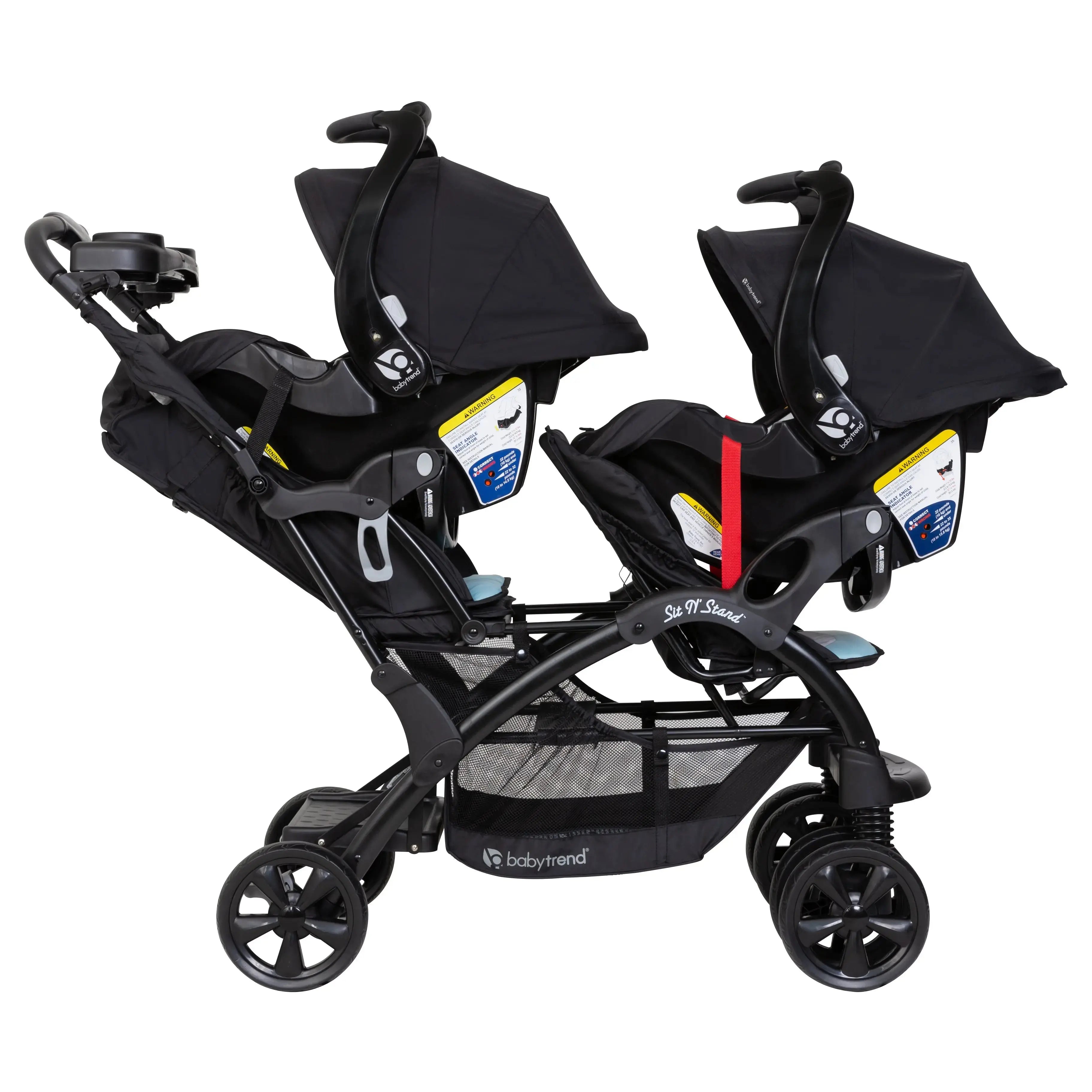 Baby Trend Sit N' Stand Double Stroller Double Stroller with Multiple Modes for Babies to Toddlers