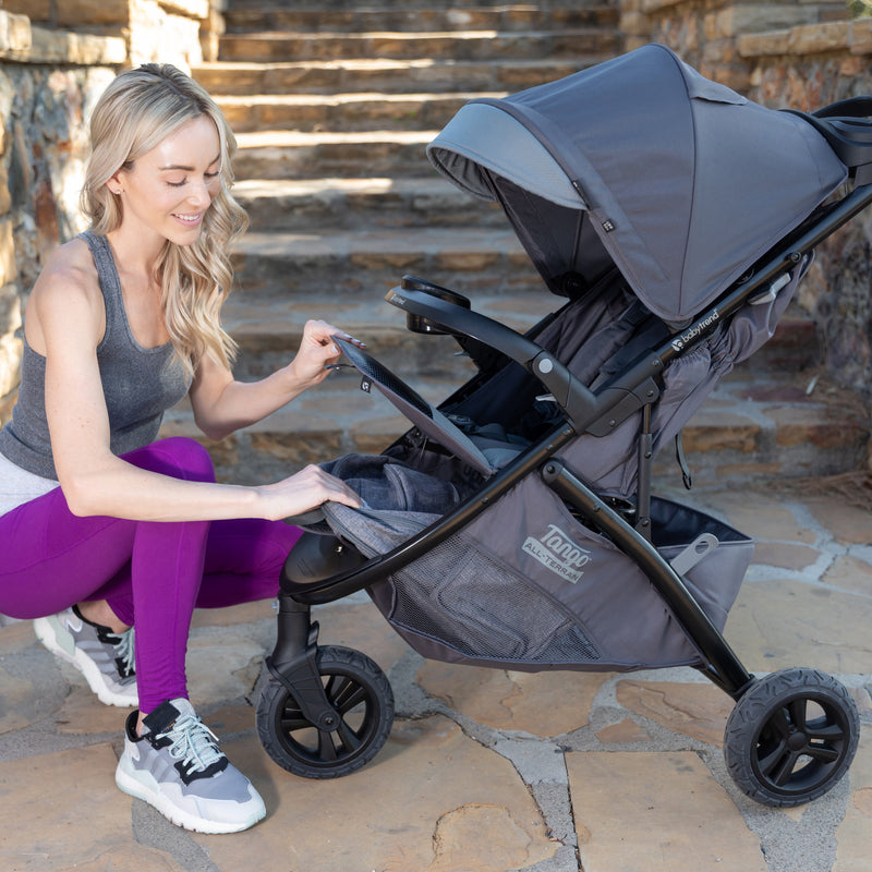 Baby Trend Tango 3 All-Terrain Stroller with easy front basket acess