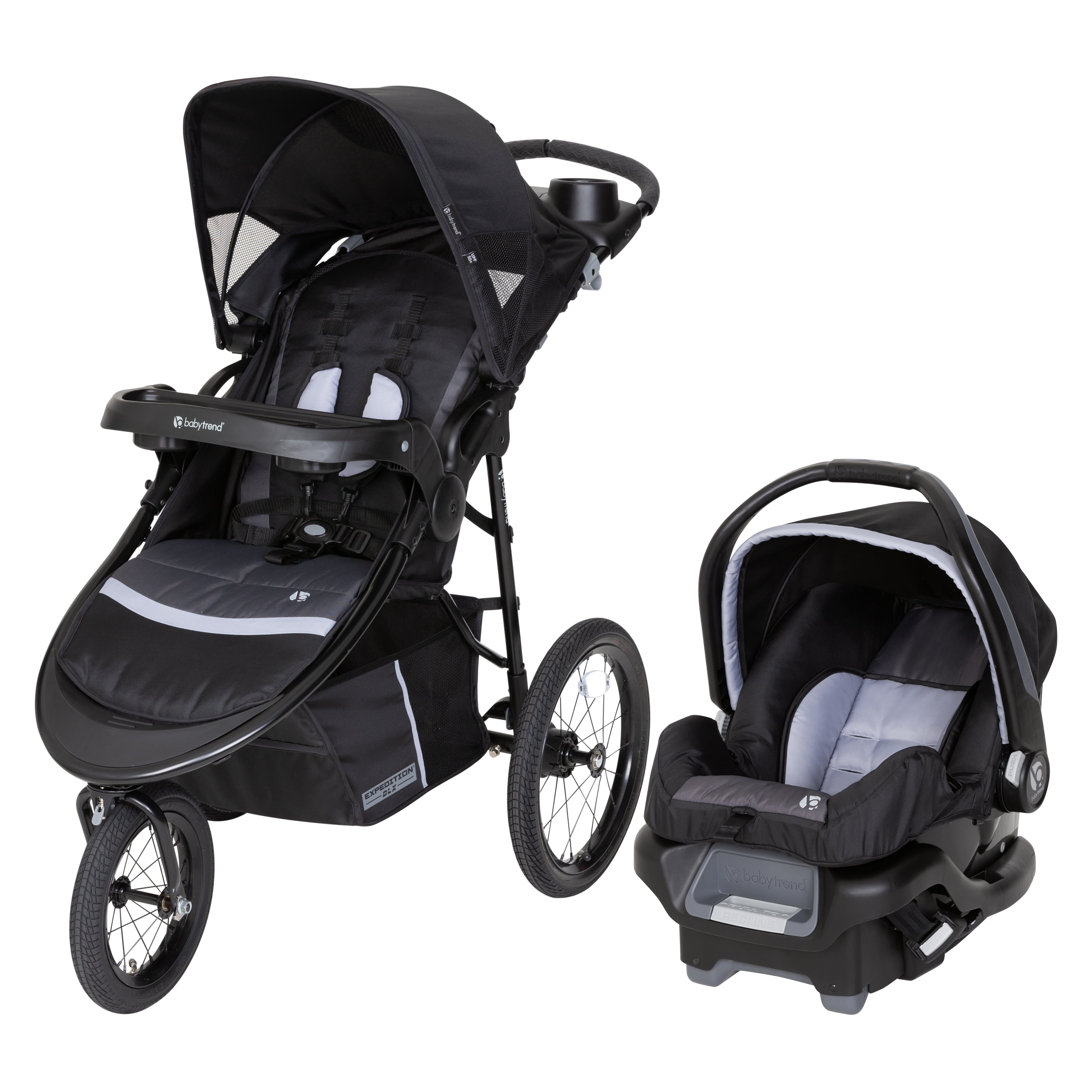 Trend Expedition DLX Jogger Travel System with Ally 35 Infant Car Seat | Sports Grey | Exclusive