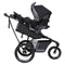 Side view of the Baby Trend Expedition DLX Jogger Travel System with Ally 35 Infant Car Seat