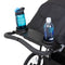 Parent console with two cup holders and storage compartment on the Baby Trend Expedition DLX Jogger Travel System