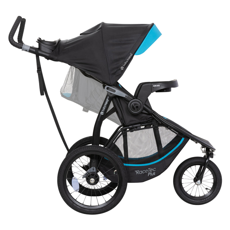 Baby Trend Expedition Race Tec PLUS Jogger Travel System side view showing reclining seat