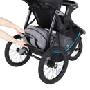 Load image into gallery viewer, Baby Trend Expedition Race Tec PLUS Jogger Travel System has extra large storage basket with rear access