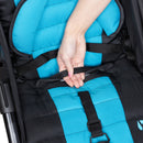 Load image into gallery viewer, Center fold for quick folding of the Baby Trend Expedition Race Tec PLUS Jogger Travel System