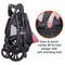 MUV by Baby Trend Tango Pro Stroller Travel System easy and quick center lift to fold design with self standing fold