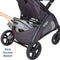 MUV by Baby Trend Tango Pro Stroller Travel System has extra large storage basket wit rear access