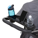 Load image into gallery viewer, Baby Trend Tango 3 All-Terrain Stroller Travel System parent tray with two cup holder and cell phone holder