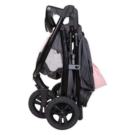 Compact fold of the Baby Trend Tango 3 All-Terrain Stroller Travel System
