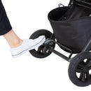 Load image into gallery viewer, Brakes on rear wheels of the MUV by Baby Trend Tango Pro Stroller Travel System
