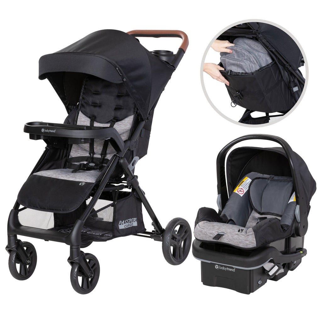 Target PLUS Car System 35 Infant Cargo EZ-Lift™ Baby | with Stroller Seat Black | Exclusive Bamboo Travel Passport Trend