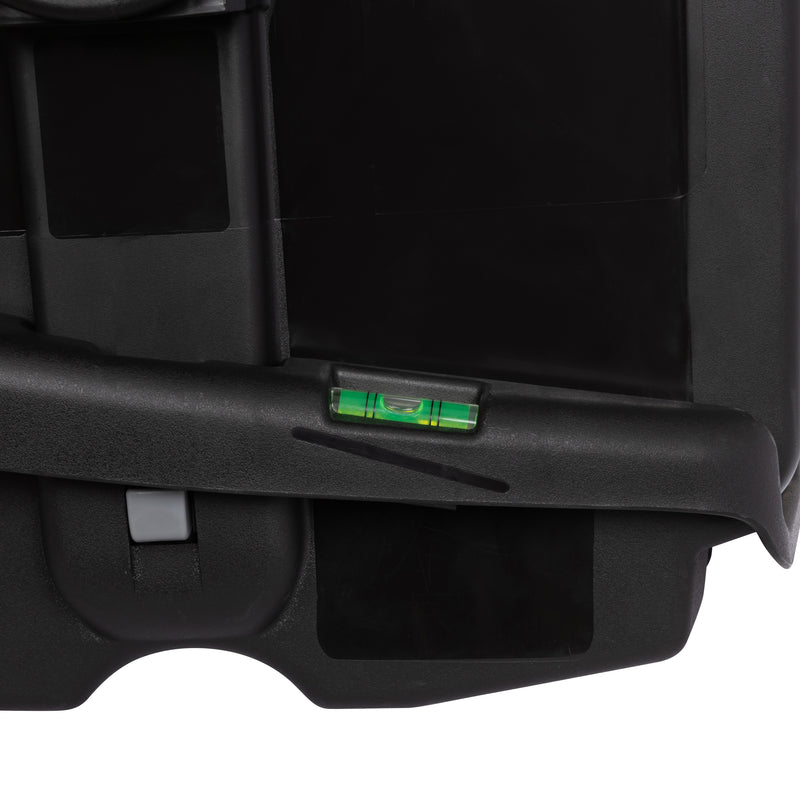 The base comes with a bubble level indicator of the Baby Trend EZ-Lift 35 Infant Car Seat
