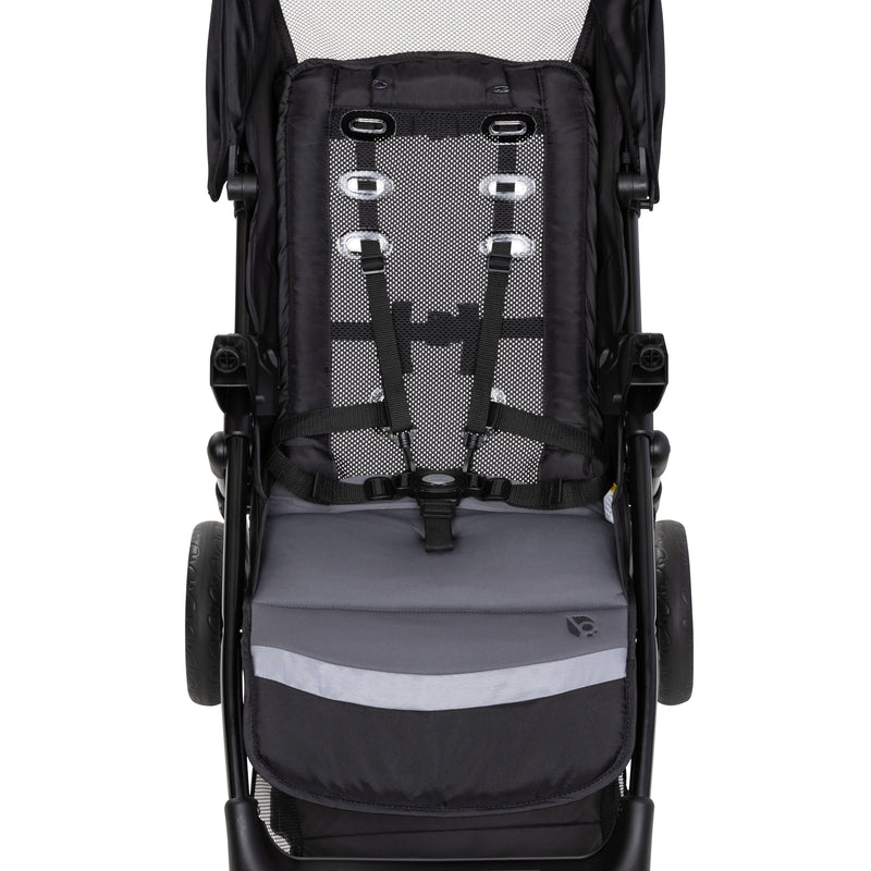 Front view of the Baby Trend Sonar Seasons Stroller Travel System with EZ-Lift 35 Infant Car Seat