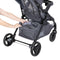 Baby Trend Sonar Seasons Stroller Travel System has extra large storage basket with rear access