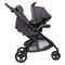 Side view of the Baby Trend Sonar Cargo 3-Wheel Stroller Travel System with EZ-Lift 35 PLUS Infant Car Seat
