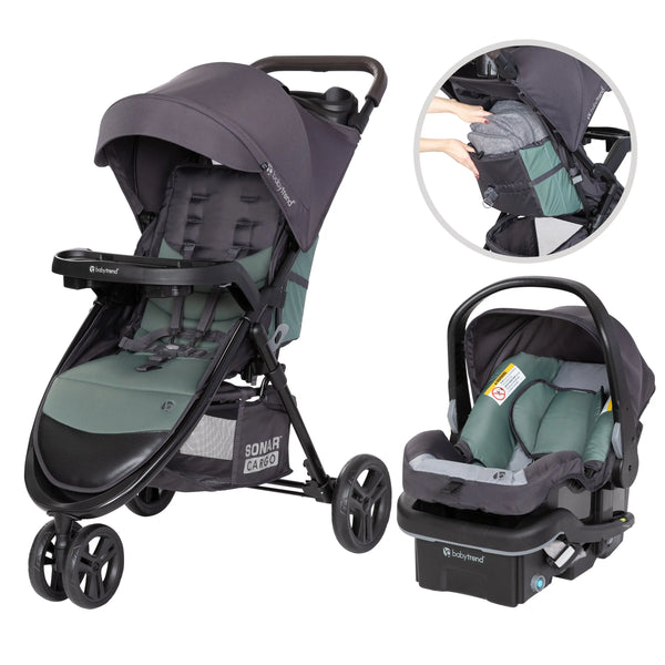 baby trend sonar cargo stroller Baby Trend Sonar Cargo 3-Wheel Travel System with EZ-Lift 35 Plus Infant Car Seat