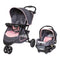 EZ Ride Stroller Travel System with Ally 35 Infant Car Seat - Flamingo