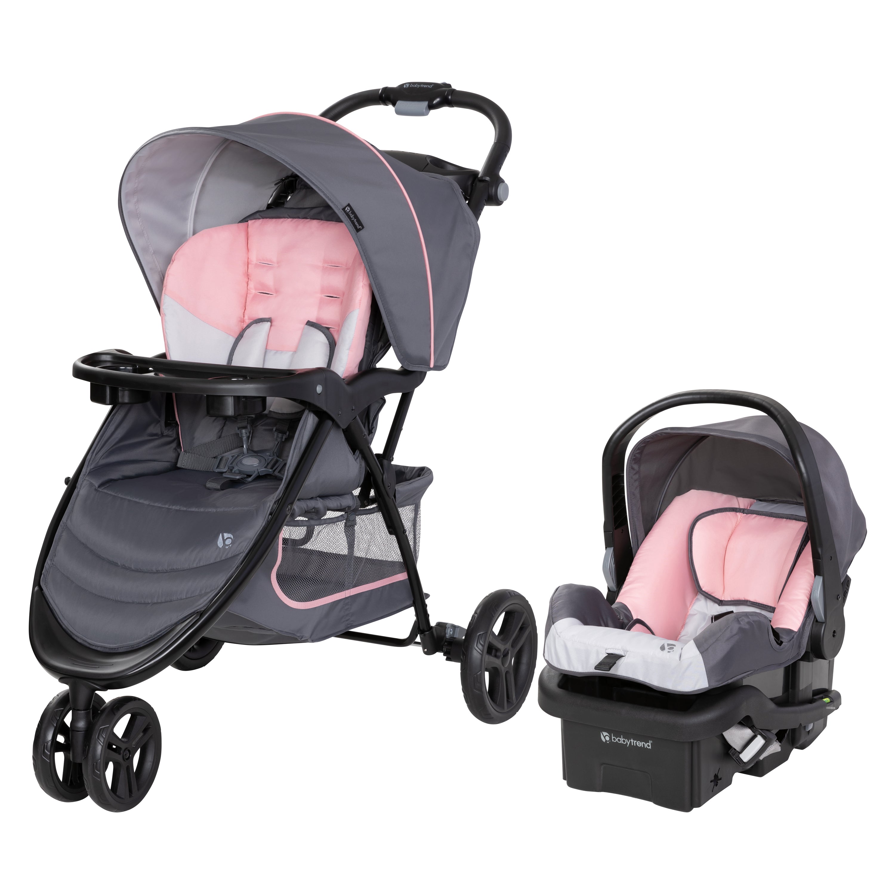 Baby Girl Combo Travel System Set Stroller with Car Seat Playard Infant  Swing
