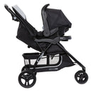 Load image into gallery viewer,  Baby Trend EZ Ride PLUS Stroller Travel System can be combined with the included infant car seat