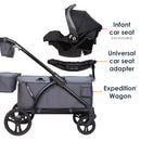 Load image into gallery viewer, Baby Trend Expedition 2-in-1 Stroller Wagon PLUS Baby Trend Expedition 2-in-1 Stroller Wagon PLUS includes universal infant car seat adapter