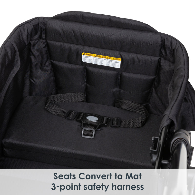 Baby Trend Expedition 2-in-1 Stroller Wagon PLUS seats convert to mat 3-point safety harness