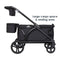 Baby Trend Expedition 2-in-1 Stroller Wagon PLUS has large cargo space and seating area