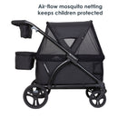 Load image into gallery viewer, Baby Trend Expedition 2-in-1 Stroller Wagon PLUS with air flow mosquito netting keeps children protected