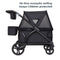 Baby Trend Expedition 2-in-1 Stroller Wagon PLUS with air flow mosquito netting keeps children protected