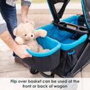 Load image into gallery viewer, Baby Trend Expedition 2-in-1 Stroller Wagon PLUS includes flip over basket that can be used at the front or back of wagon