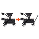 Load image into gallery viewer, Convert the Baby Trend Expedition 2-in-1 Stroller Wagon PLUS from a push to a pull stroller