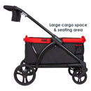 Load image into gallery viewer, Baby Trend Tour 2-in-1 Stroller Wagon has large cargo space and seating area