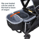 Load image into gallery viewer, MUV by Baby Trend Expedition 2-in-1 Stroller Wagon PRO comes with flip over basket can be used at the front or back of wagon