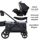 Load image into gallery viewer, MUV by Baby Trend Expedition 2-in-1 Stroller Wagon PRO includes universal infant car seat adapter