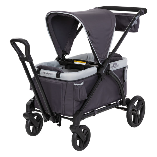 Baby Trend Expedition 2-in-1 Stroller Wagon in Liberty Midnight grey color