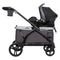 Baby Trend Expedition 2-in-1 Stroller Wagon side view with infant car seat carrier