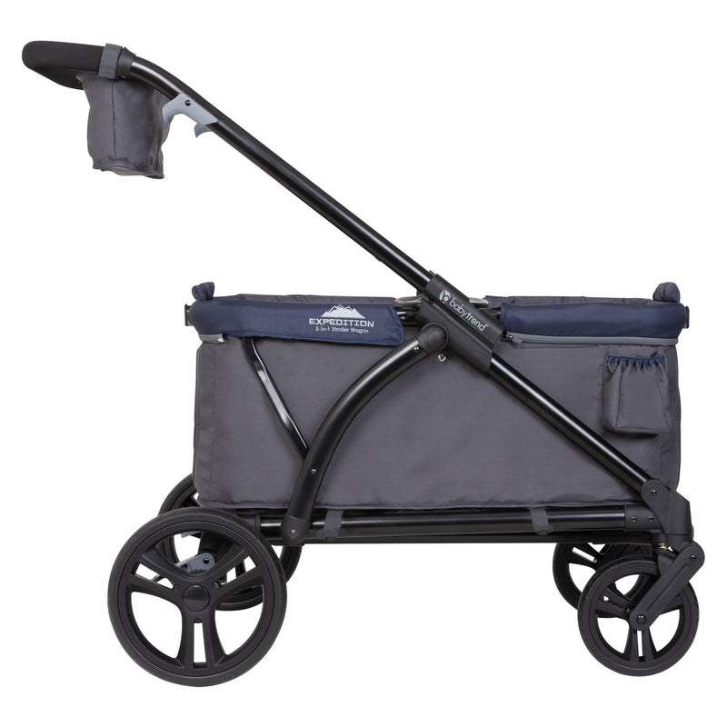 Baby Trend Expedition 2-in-1 Stroller Wagon side view without canopy