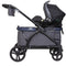 Baby Trend Expedition 2-in-1 Stroller Wagon with infant car seat using the included adapter