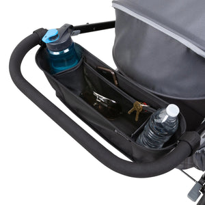 Baby Trend Tour LTE 2-in-1 Stroller Wagon comes with parents soft organizer with two cup holders
