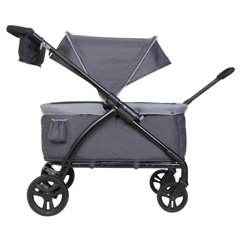 Baby Trend Tour LTE 2-in-1 Stroller Wagon side view of pull handle and push handle