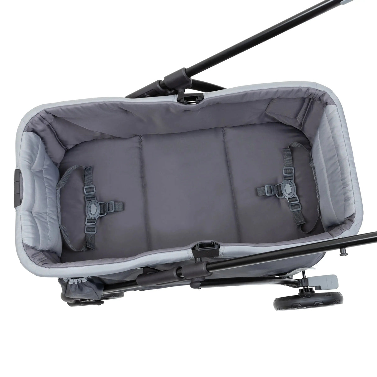 Baby Trend Tour LTE 2-in-1 Stroller Wagon has extra large cargo space with two seats and 3 point safety harness