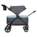 Load image into gallery viewer, Baby Trend Tour LTE 2-in-1 Stroller Wagon side view of pull handle, push handle, and canopy