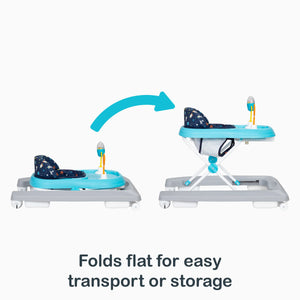 Folds flat for easy transport or storage of the Smart Steps Trend Activity Walker