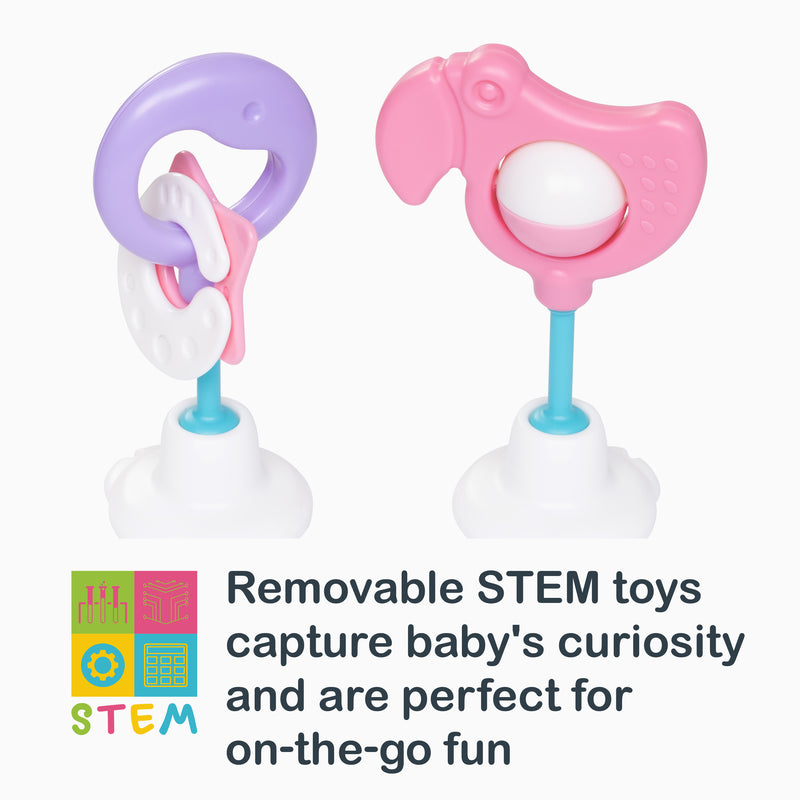 Removable STEM toys capture baby's curiosity and are perfect for on-the-go fun of the Smart Steps Trend Activity Walker